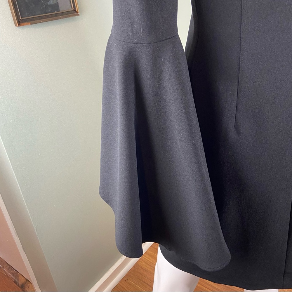 Vince Camuto Black Off-Shoulder Bell Flared Sleeve Mini Dress Bodycon Sheath - Picture 10 of 15
